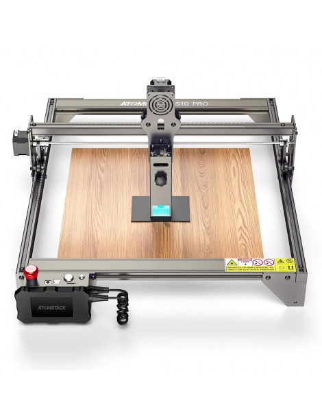 Taglierina per Incisione Laser ATOMSTACK S10 Pro 10W Potenza Macchina 50W Messa a Fuoco Fissa Spot Compresso 0 08x0 06mm Soddisfazione Garantita