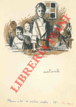 Abebooks Disegni originali a china acquarellati