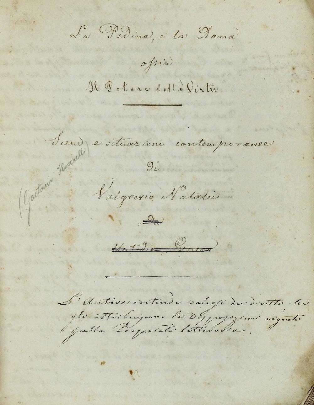 Abebooks La Pedina e la Dama ossia Il Potere della Virtù. Scene e situazioni contemporanee di Valgresio Natalei