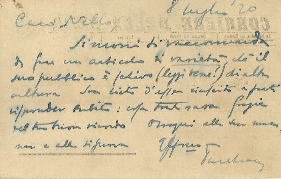 Abebooks Gruppo di 3 lettere + 1 cartolina postale tutti manoscritti autografi firmati e indirizzati a Nello Puccioni geografo ed etnologo fiorentino. Le lettere non sono datate in origine ma due recano un anno scritto a matita Online