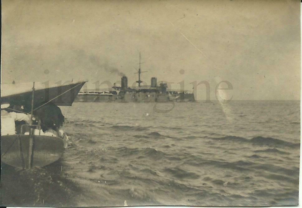 Abebooks Fotografia originale Regio incrociatore "Ferruccio" 1906