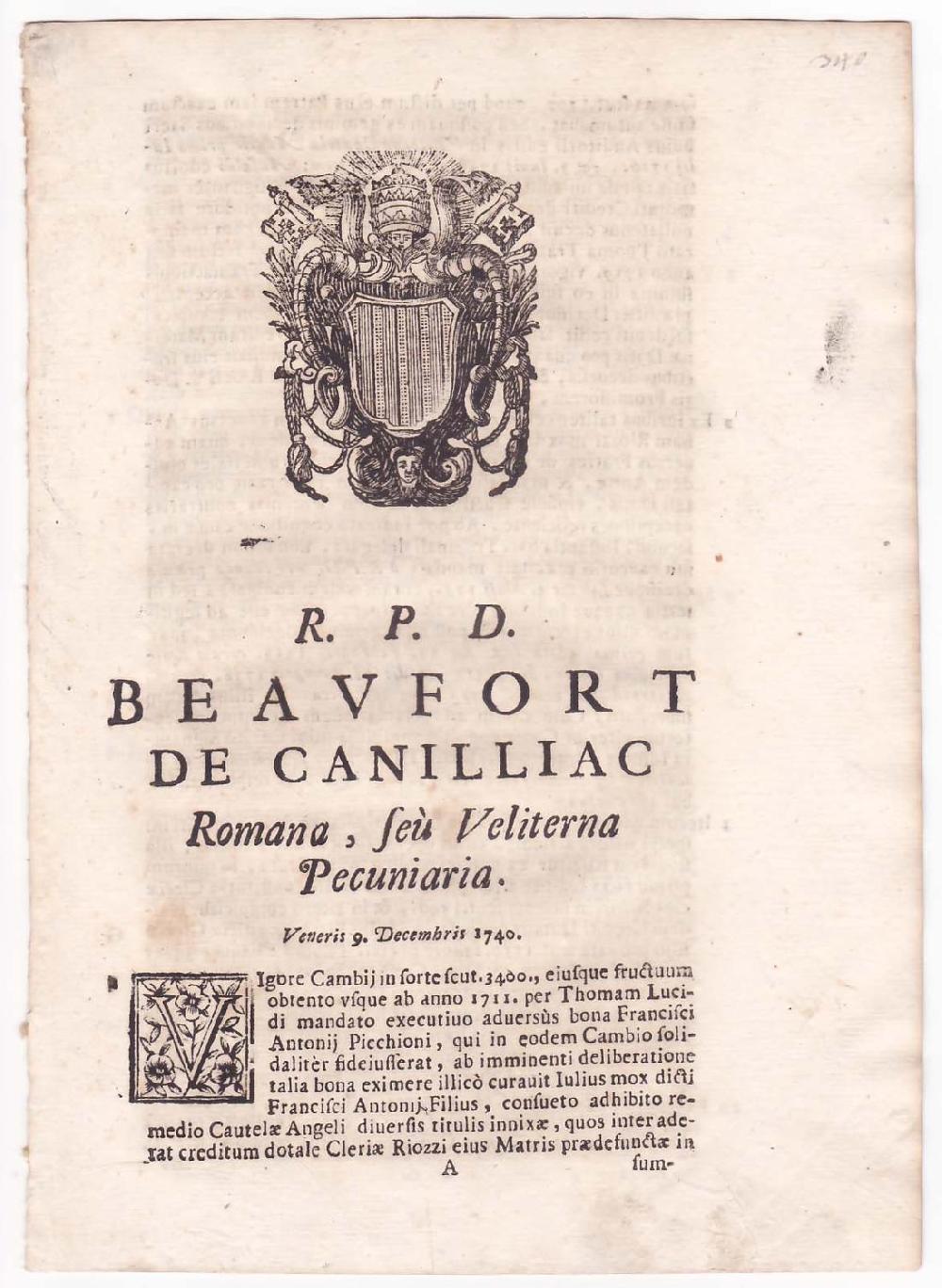 Abebooks R.P.D. Romana feu Veliterna Pecuniaria Promozione
