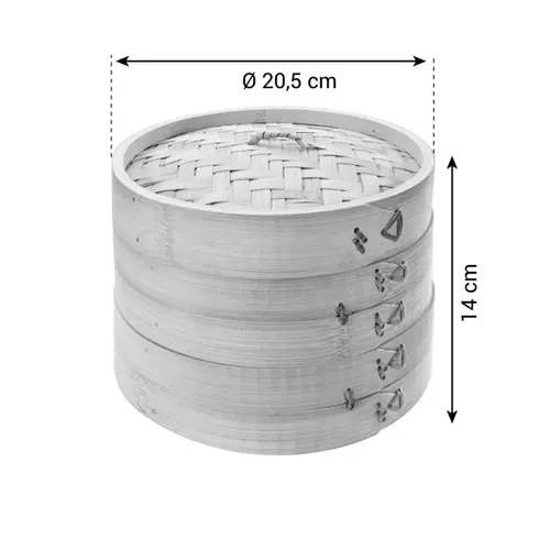 Tescoma CUOCIVAPORE IN BAMBOO 2 CESTELLI Economico