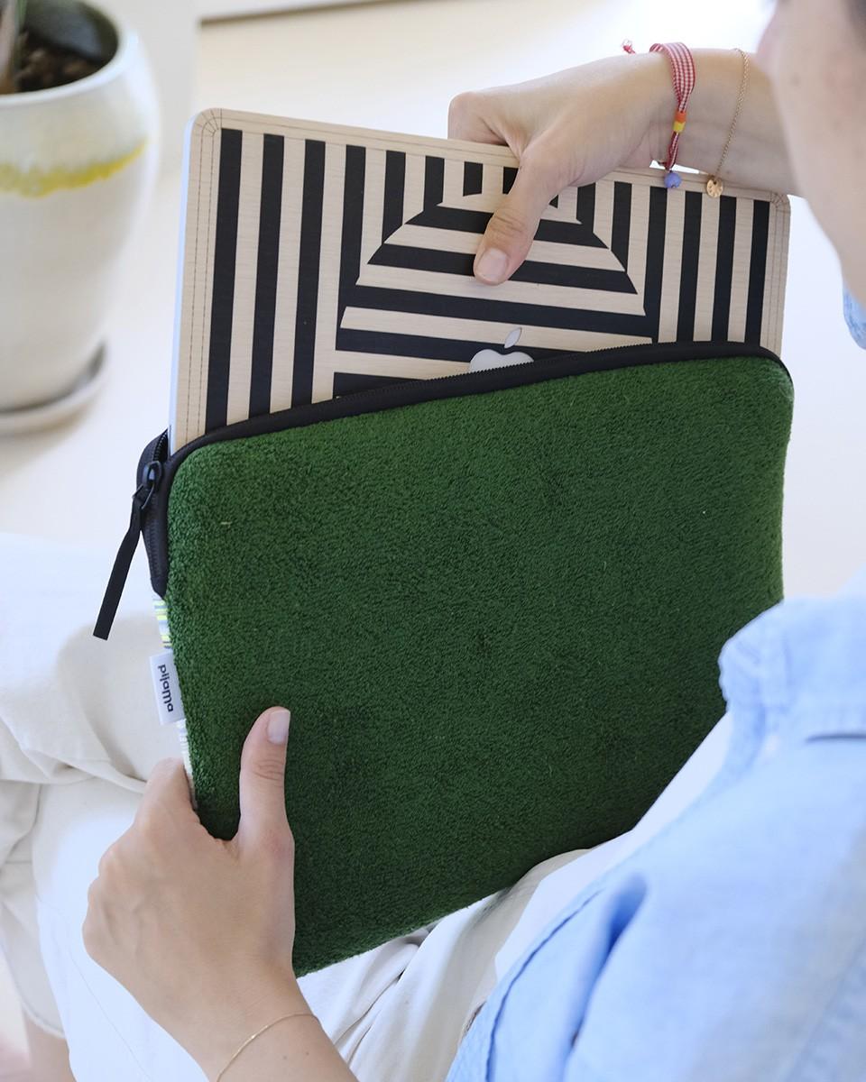 Wood'd Patch Green Macbook Case Vendite stagionali