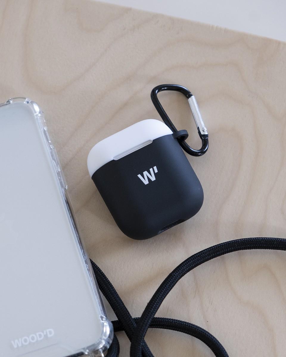 Wood'd AirPods Case Block Black Vendita calda